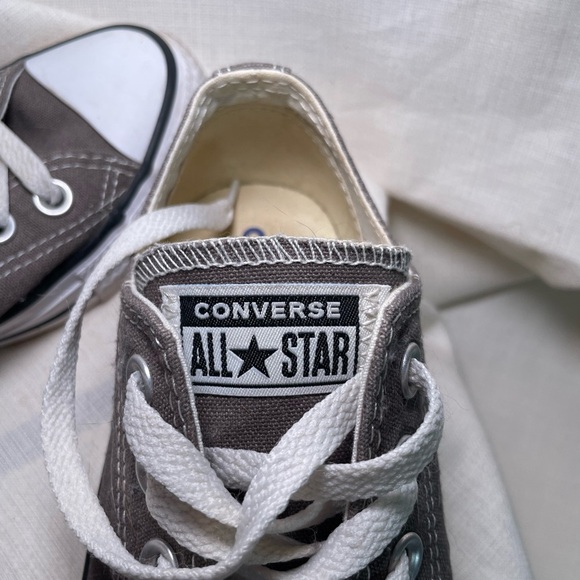 Converse All Star Low Gray Chuck Taylor Unisex Sneakers. Woman 7 Men’s 5 - Picture 6 of 10